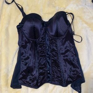 Black and pink corset